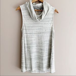 Dolan Charente Sleeveless Cowl Neck Top Light Gray